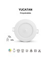 YUCATAN * EMPOTRABLE BLANCO LED IP54 - 8W - CCT - PIR SENSOR